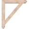 Ekena Millwork Traditional Arts and Crafts Smooth Bracket w/ Offset Brace, Douglas Fir, 5 1/2"W x 30"D x 34"H BKT0604X30X34TRA03SDF - alternate 3